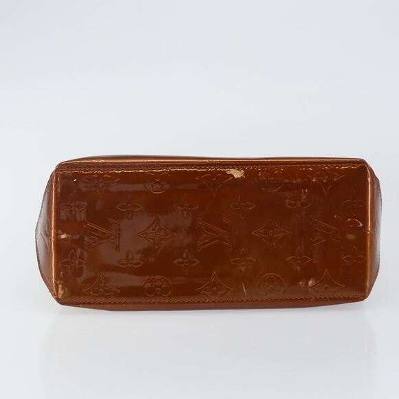 LOUIS VUITTON Monogram Vernis Reade PM Hand Bag Bronze M91146 - Picture 9 of 12